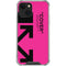 Black and Pink Arrows iPhone 14 Clear Case